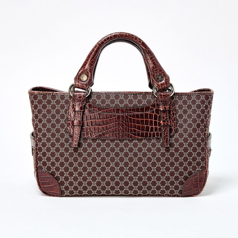 Celine Macadam Handbag Boogie Brown